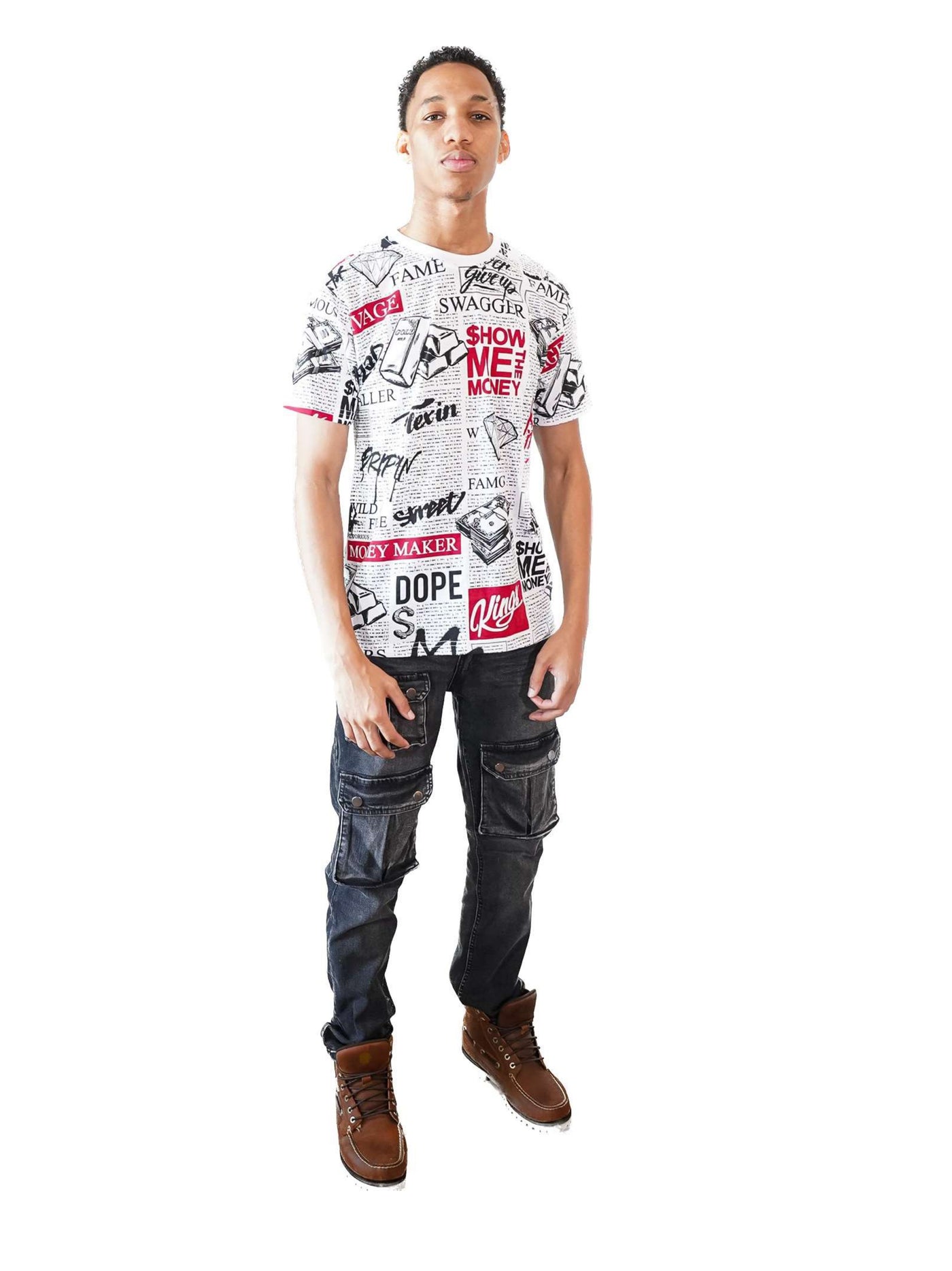 Men's Urban Graphic Hip Hop T-Shirt