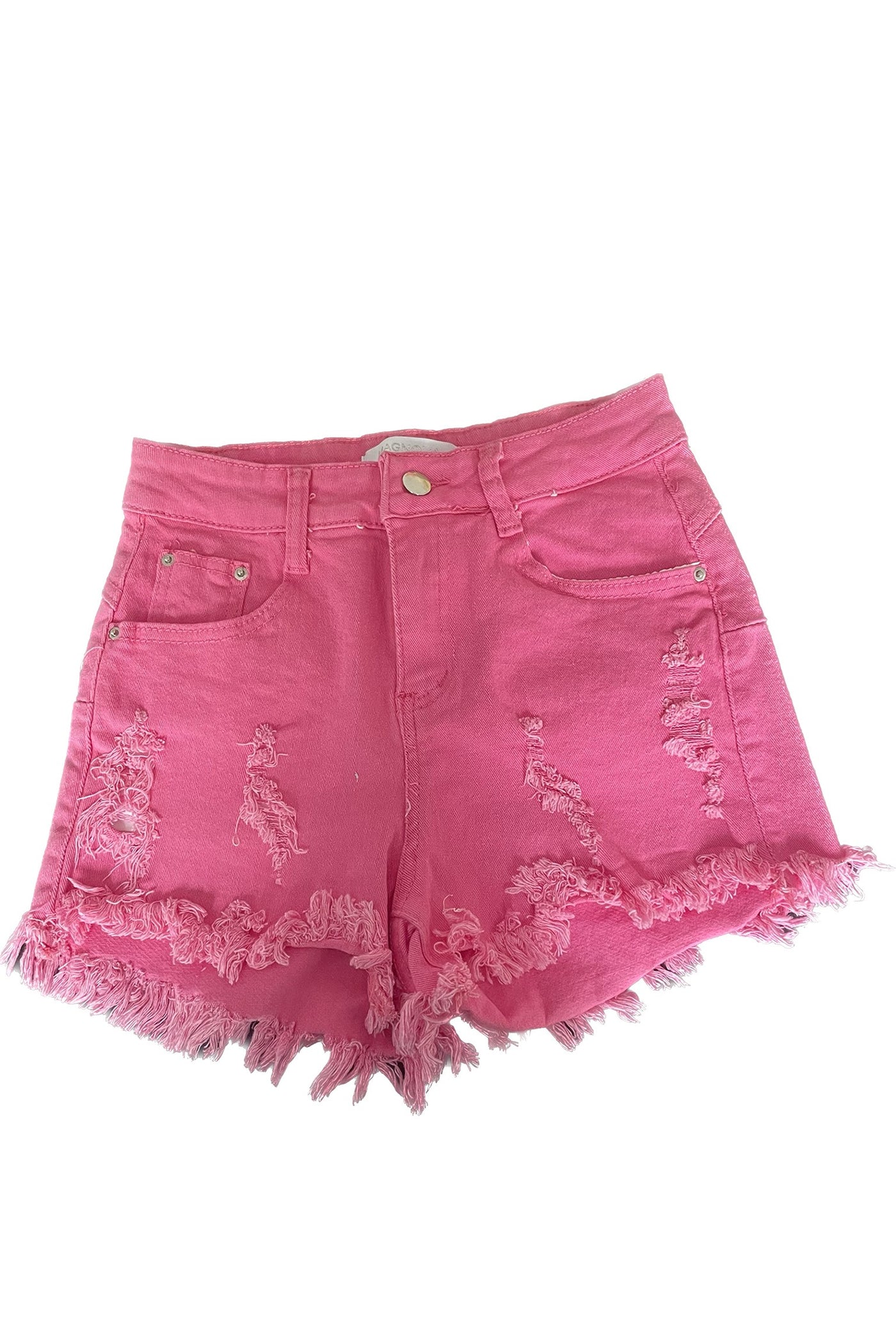 Pink jean shorts women's